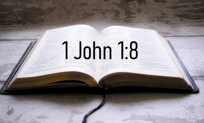 1 John 1:8 - If we say we have no sin, we deceive ourselves, and the truth is not in us