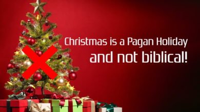 A Christmas tree, that shows that Christmas is a pagan holiday and not biblical