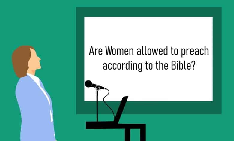 A women that is not allowed to preach according to the Bible